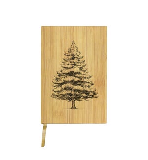 Simple Pine Tree White Journal